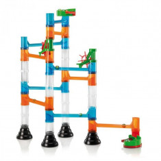 Joc de construit Migoga Marble Run Transparent Quercetti, 45 piese, 4 ani+ foto