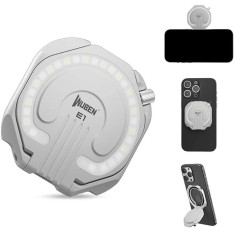 Inel magnetic cu lanterna pentru telefon, 300lm, IP65, culoare alb, WUBEN E1 - Wuben