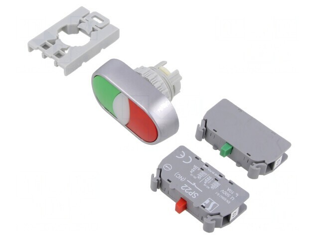 Comutator apăsare 22mm 1NC 1NO