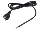 Cablu CEE 7/7 3x0,75mm2 PVC 1,8m negru POS