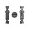 Suport lampa spate Ford Transit/Tourneo Connect (C170), 05.2003-06.2009, spate, 2T14-13N412-AB; 4373106, Stanga , Dreapta