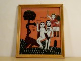 Icoana &lsquo;Adam si Eva in Gradina Raiului&rsquo;, de Feur Gheorghe, Nicula