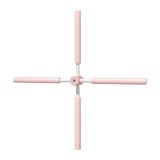 Accesoriu pentru Yoga, Exercitii pentru spate si umeri, roz, 78 cm