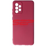 Husa Silicon Burgundy Samsung Galaxy A72, High Copy, Protectie Camera