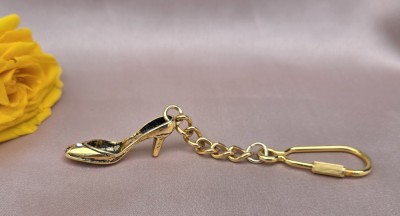 BRELOC DIN METAL AURIU PATINAT IN FORMĂ STILIZATA DE PANTOFI DAMA foto
