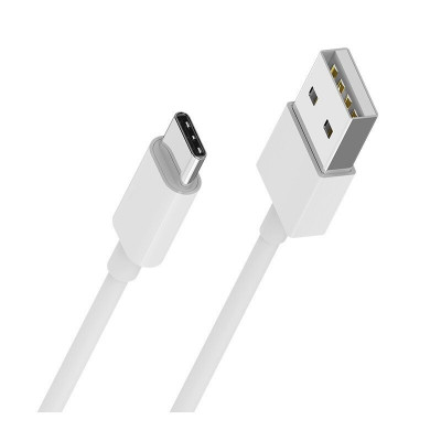 Cablu cu Incarcare Rapida si Transmitere de Date USB/Type-C 2,4A 1 Metru Vdenmenv D22T Alb foto