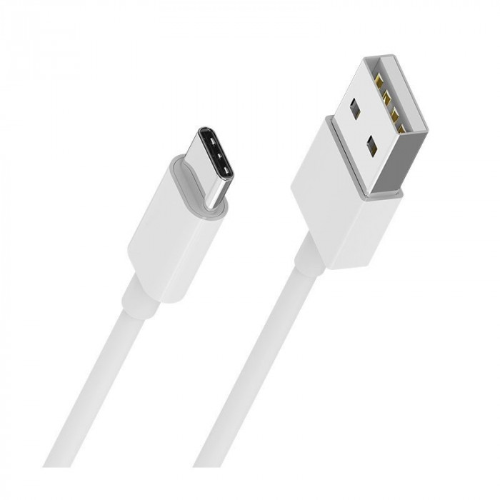 Cablu cu Incarcare Rapida si Transmitere de Date USB/Type-C 2,4A 1 Metru Vdenmenv D22T Alb