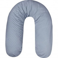 Perna pentru gravide si alaptat Comfort Grid Womar Zaffiro, 170 cm, material poliester, Albastru foto