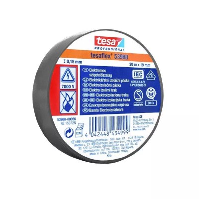 Banda izolatoare TESAFLEX 20m gri TESA foto