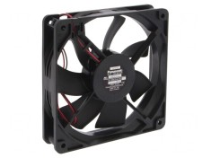 Ventilator axial DC 12V 120x120x25mm 155m3/h 37dBA cu bilă
