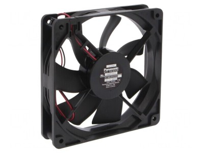 Ventilator axial DC 12V 120x120x25mm 155m3/h 37dBA cu bilă foto