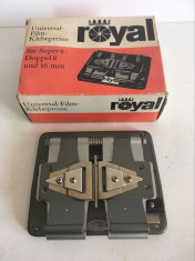 Dispozitiv taiat + lipit film 8 mm \ super 8 mm \ 16 mm Royal Universal Film foto