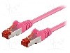 Cablu patch cord, Cat 6, lungime 0.5m, S/FTP, Goobay - 95465