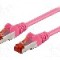 Cablu patch cord, Cat 6, lungime 0.5m, S/FTP, Goobay - 95465