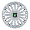 Set 4 Capace Roti, potrivite jantelor de R14, pentru Skoda, model dino cromat, Autohelix MSA