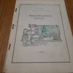 TEHNOLOGIA CRESTERII SI EXPLOATARII VACILOR DE LAPTE -1982, 63p; ex. litografiat