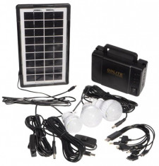 Sistem de iluminat cu panou solar GDLITE GD-8006-A foto