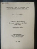 Partidul poporului in viata politica a Romaniei (1918-1938) - Gh. I. Florescu