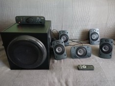 Sistem audio 5.1 Logitech Z906 500W RMS 5 boxe subwoofer telecomanda foto