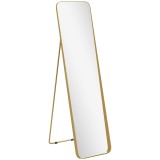 HOMCOM Oglindă Rotundă Auriu 40x160cm | Aosom Romania
