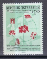 AUSTRIA 1956 - EVENIMENTE , CONGRES URBANISM VIENA TIMBRU NESTAMPILAT
