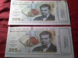 2 Reclame pt Credit - cu poza bancnota 205 lei