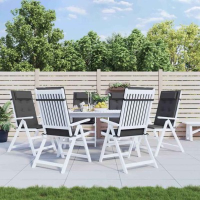 vidaXL Perne scaun cu spătar &amp;icirc;nalt 6 buc, antracit, țesătură Oxford 361876 foto