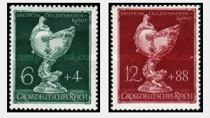 Deutsches Reich 1944 - Goldsmith&amp;amp;#x27;s Art, aurari, serie neuzata foto