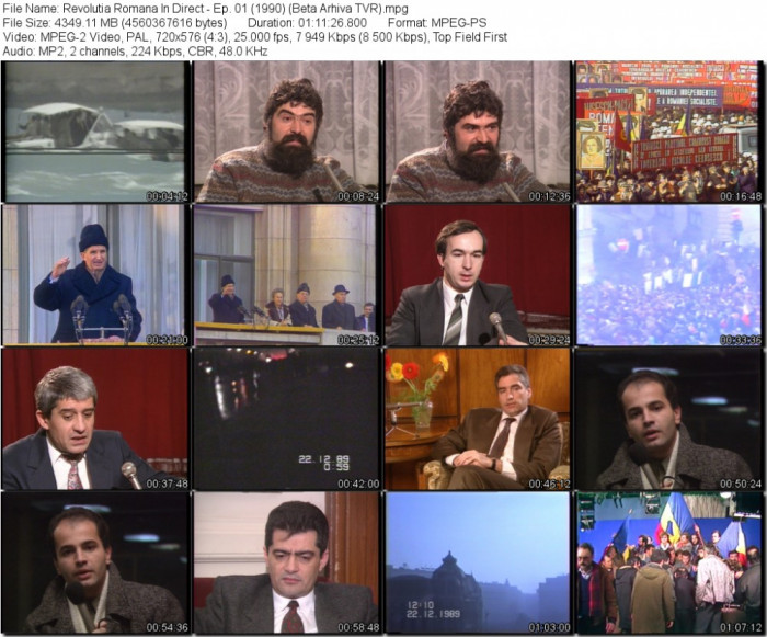 Revolutia Romana In Direct (1990-1991) Serial TVR (Realizatori Tatulici/Tatomir)