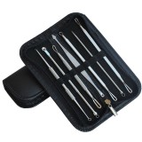 Trusa profesionala pentru extractia punctelor negre din inox cu din 7 instrumente diferite, Oem