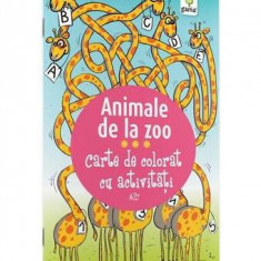 Carte de colorat cu activități. Animale de la Zoo (3-5 ani) - Paperback - *** - Gama