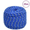 VidaXL Frânghie de barcă, albastru, 8 mm, 25 m, polipropilenă