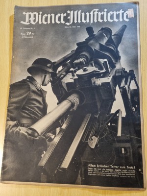revista nazista austria 24 martie 1943-foto si art. de pe front,razboiul mondial foto