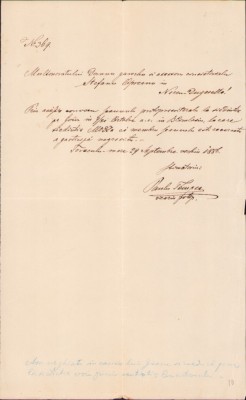 A2539N Lot 6 scrisori Paul Tempea Institutul Teologic Pedagogic Arad anii 1880 foto