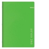 Caiet A5 capsat, 52 file dictando, 70g/mp, coperta carton, verde