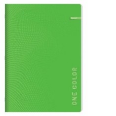 Caiet A5 capsat, 52 file dictando, 70g/mp, coperta carton, verde