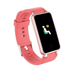 Bratara Fitness Techstar? C2 Plus, Ecran 0.96&amp;quot; inch, Bluetooth 4.0, IP65, Monitorizare Puls, Tensiune, Temperatura, Oxigen, Roz foto