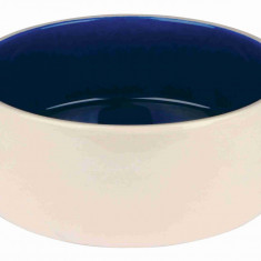 Bol Ceramic, 2.3 l o 22 cm, Crem Albastru, 2452