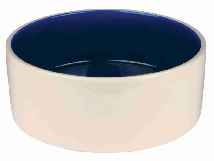 Bol Ceramic, 2.3 l o 22 cm, Crem Albastru, 2452