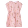 Rochie copii cu șnur, portocaliu deschis, 104 14615, vidaXL