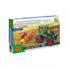 Set constructie 479 piese metalice Constructor-Fred & Emily, +8 ani Alexander EduKinder World