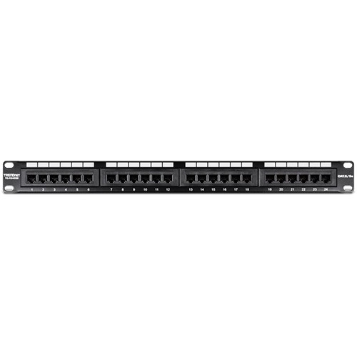 Patch Panel 24 porturi RJ45 UTP 19&#039;, Cat5/5e - TRENDnet TC-P24C5E
