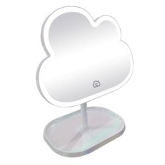 Oglinda cosmetica cu LED pentru machiaj, 23x29, Alb