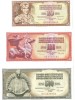 SV * Iugoslavia LOT 10 - 100 - 500 DINARA / DINARI 1981 - 1986 * UNC