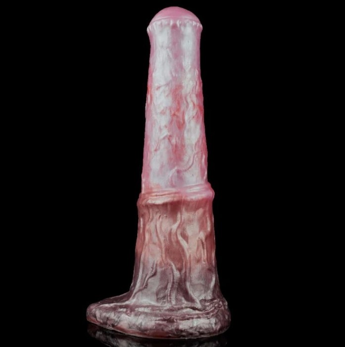 Dildo Centaur, Silicon Lichid, Roz, 28 cm