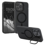 Husa Kwmobile pentru Apple iPhone 13 Pro Max, Negru/Transparent, Silicon, 61941.01, Plastic, Carcasa