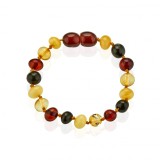 Cumpara ieftin Bratara din chihlimbar pentru bebelusi BabyJem (Culoare: Multicolor)