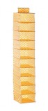 Cutie depozitare textil galben 22x34x120 cm