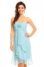 X595-122 Rochie eleganta de ocazie, cu voal semitransparent