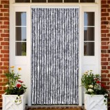 vidaXL Perdea pentru insecte, argintiu, 90x200 cm, chenille
